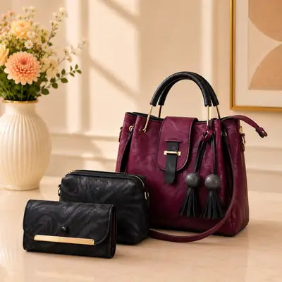 Women's Faux Leather Embroidered bags
