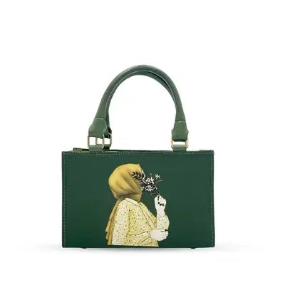 Girl's Faux Leather Printed Tote Bags